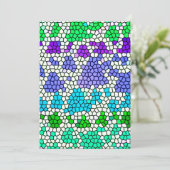 BLUE GREEN WHITE EARTH OCEAN MOSAIC DIGITAL BACKGR (Standing Front)