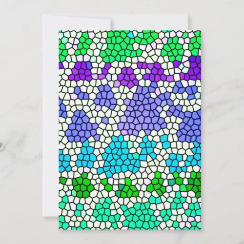 BLUE GREEN WHITE EARTH OCEAN MOSAIC DIGITAL BACKGR CUSTOM INVITES