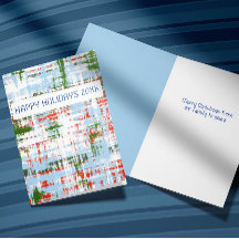 Blue Green White Red Abstract Expressionism