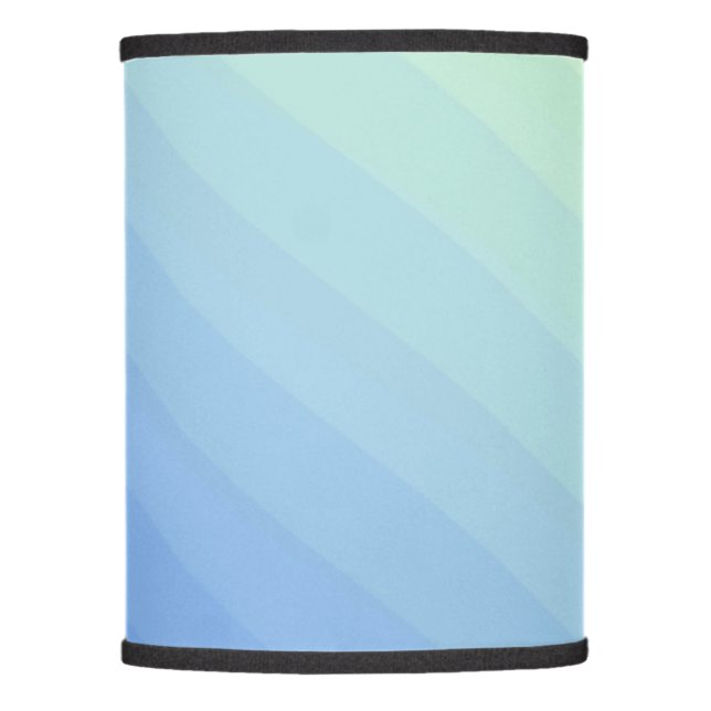 Blue Green Yellow Ombre Gradient Lamp Shade (Front)