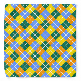 Blue Green Yellow Orange Bandana