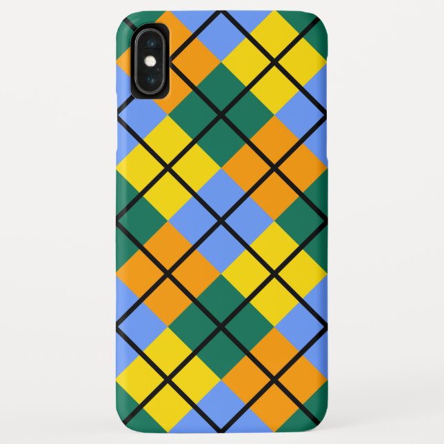 Blue Green Yellow Orange Case-Mate iPhone Case (Back)