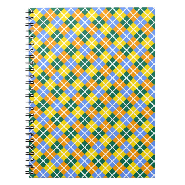 Blue Green Yellow Orange Notebook (Front)