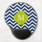 Blue & Green Zigzags Pattern Monogram