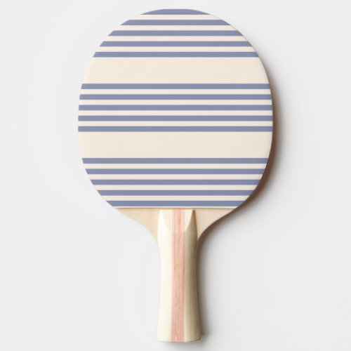 Blue_grey and beige five stripe pattern ping pong paddle