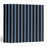 Blue grey and black stripes 3 ring binder