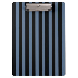 Blue grey and black stripes clipboard