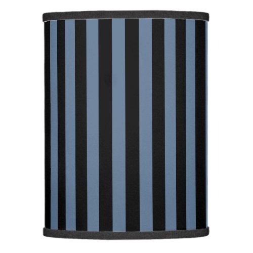 Blue grey and black stripes lamp shade