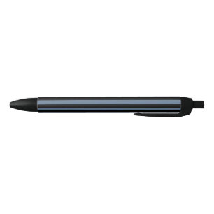 Blue grey and black stripes pen