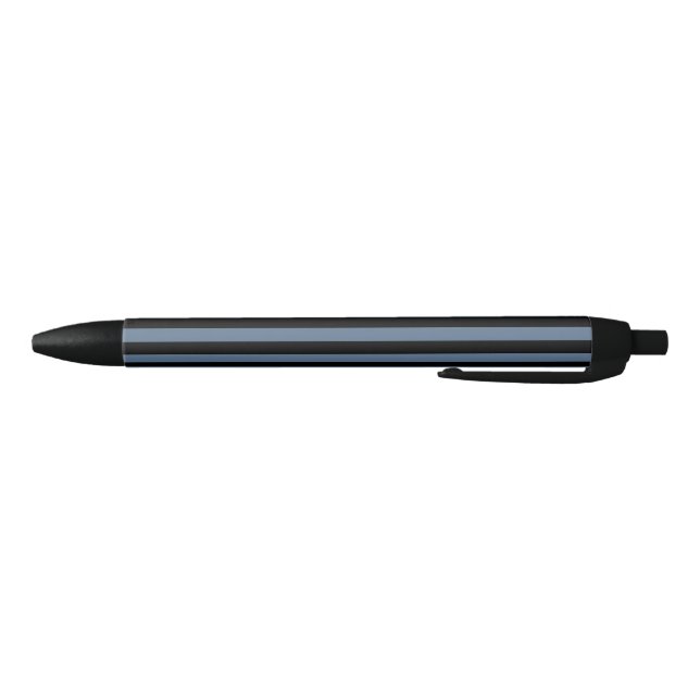 Blue grey and black stripes pen (Bottom)