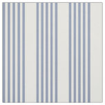 Blue-grey and white five stripe pattern fabric