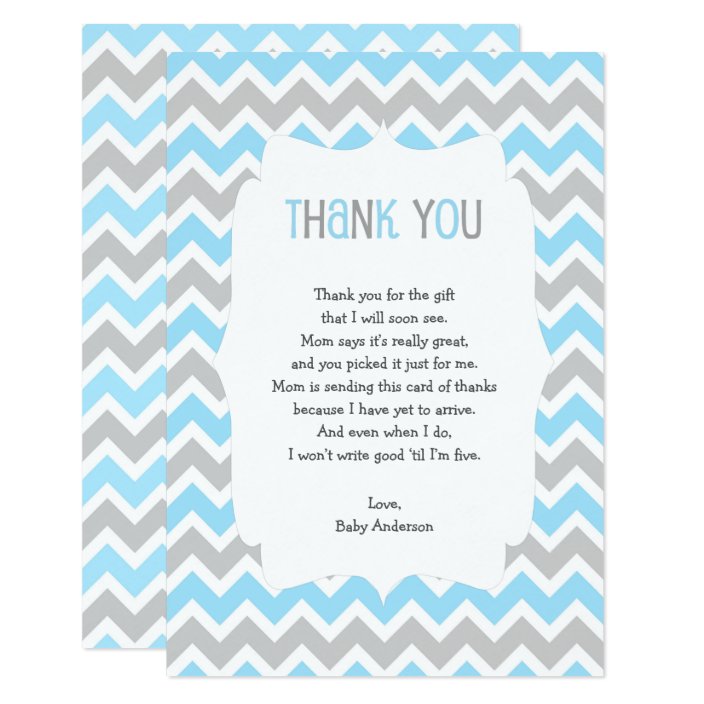 thank you note from baby
