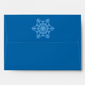 Blue & Grey Christmas Greeting Card Envelopes by thechristmascardshop at Zazzle