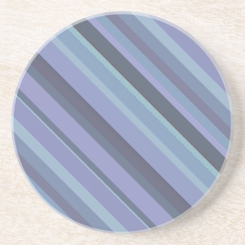 Blue_grey diagonal stripes coaster