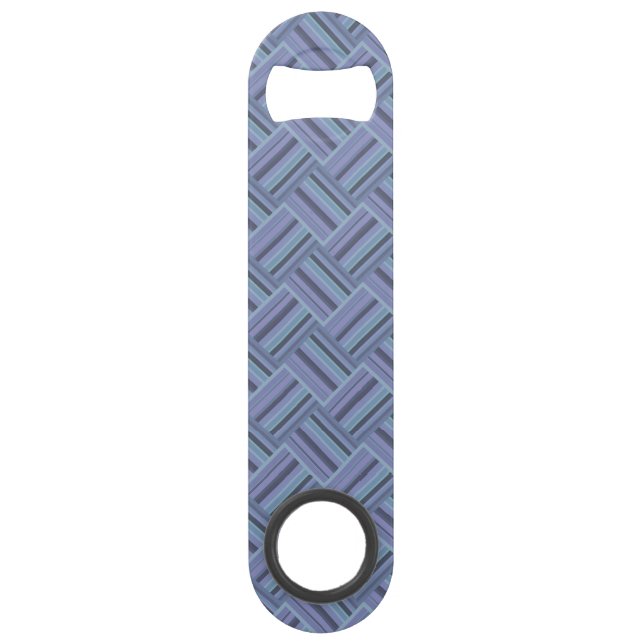 Blue-grey diagonal stripes weave pattern bar key (Front)