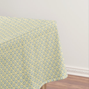 Blue Grey Fleur Tablecloth