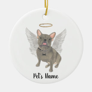 French Bulldog dog pet memorial keychain - pet keepsake - pet loss key chain  - dog bag charm - french bulldog jewelry - jewellery