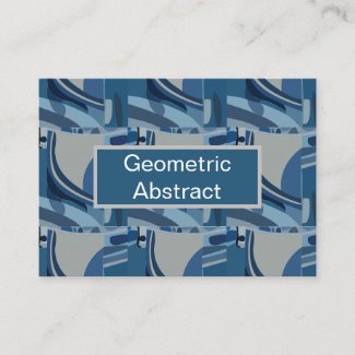 Blue Grey Geometric Abstract Pattern