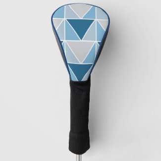 Blue Grey Geometric Triangles Pattern