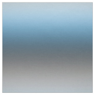 Blue Grey Gradient Ombre Colored Fabric