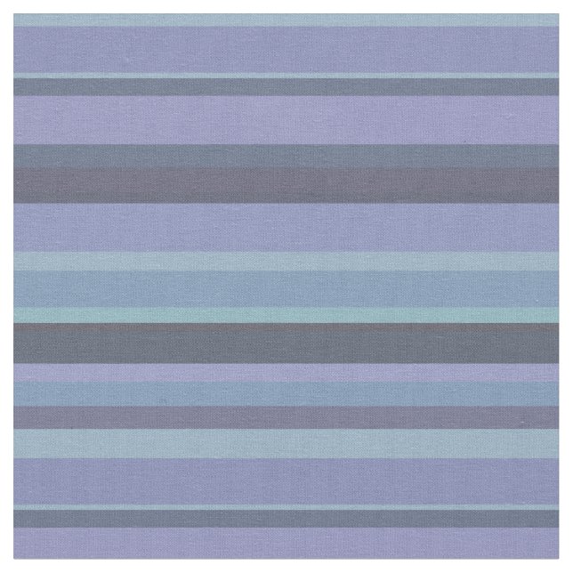 Blue-grey horizontal stripes fabric (Close Up)