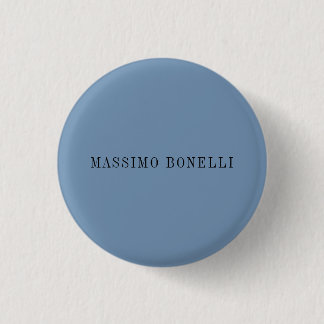 Blue Grey Minimalist Plain Legible Modern Button