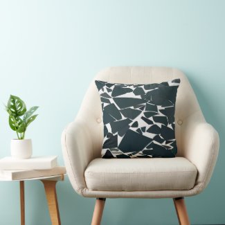 Blue Grey Modern Geometric Pattern