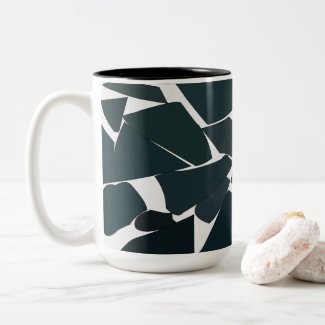 Blue Grey Modern Geometric Pattern