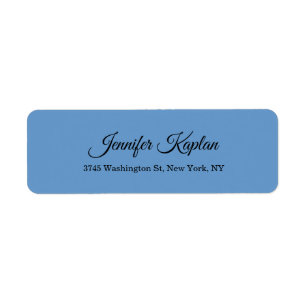 Blue Grey Modern Minimalist Professional Label