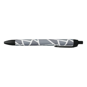 Blue-grey mosaic pattern pen