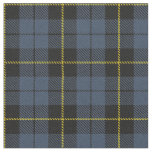 Blue/Grey plaid yellow/gold/black stripe Fabric