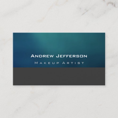 Blue Grey Professional Artist Business Card