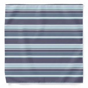Blue-grey stripes bandana