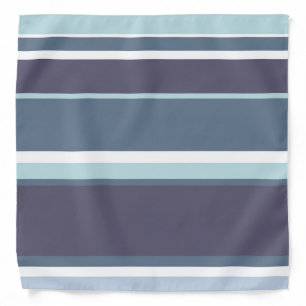 Blue-grey stripes bandana