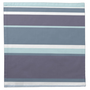 Blue-grey stripes cloth napkin