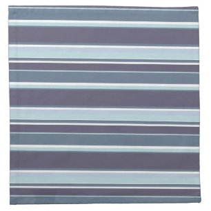 Blue-grey stripes cloth napkin