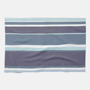 Blue-grey stripes kitchen towel