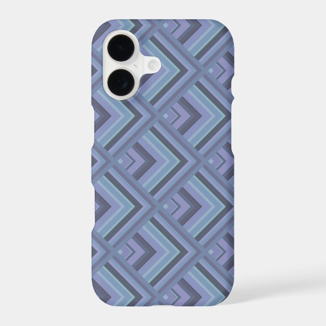Blue-grey stripes scale pattern Case-Mate iPhone case (Back)
