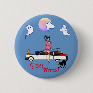 Blue Grey Supernatural Button