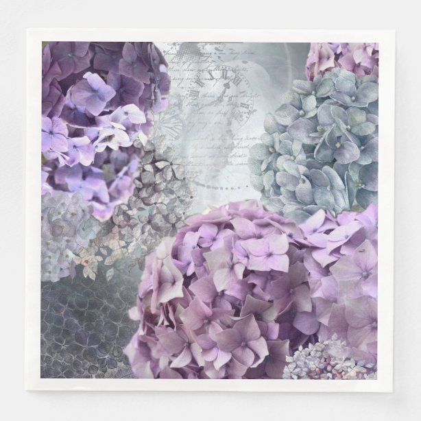 Hydrangea Paper & Party Napkins | Zazzle