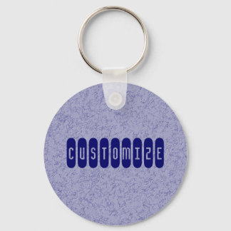 Blue Grey Wall - Template Keychain