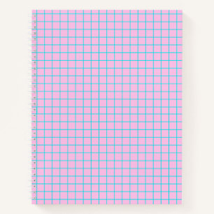 Blue Grid College ruled Notebook