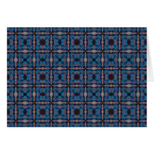 Blue grid pattern cards (Front Horizontal)