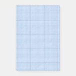Blue Grid With Guide Lines Post-it Notes
