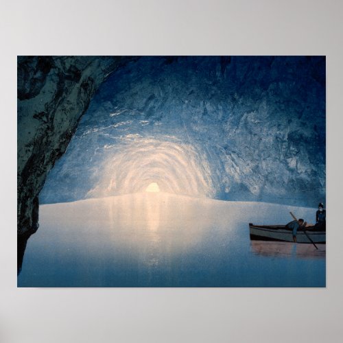 Blue Grotto Capri Island Italy Poster