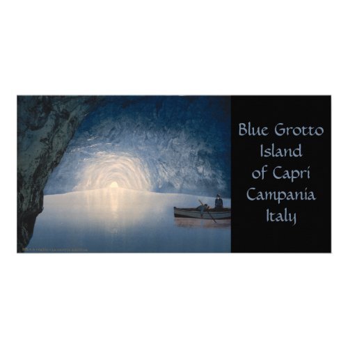 Blue Grotto Island of Capri Campania Italy Card