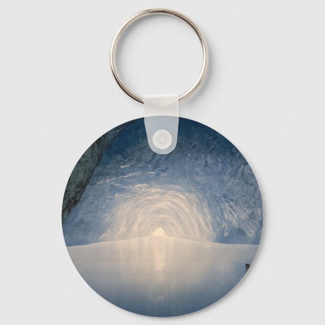 Blue Grotto, Island of Capri, Campania, Italy Keychain (Front)