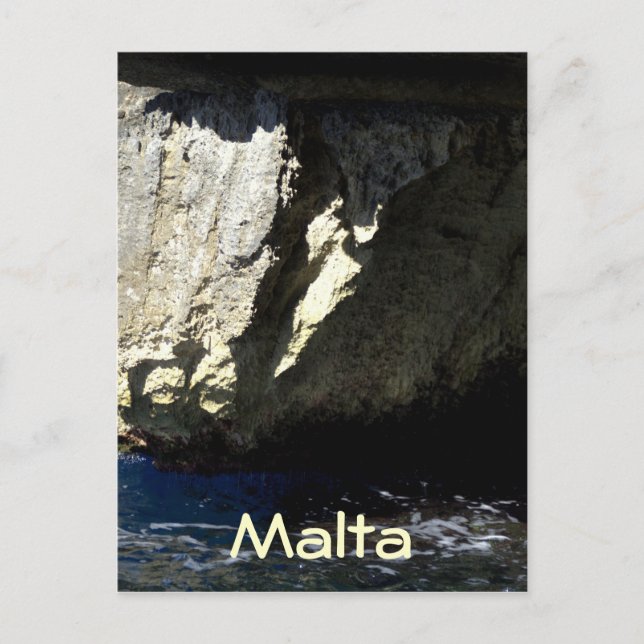 Blue Grotto, Malta Postcard (Front)