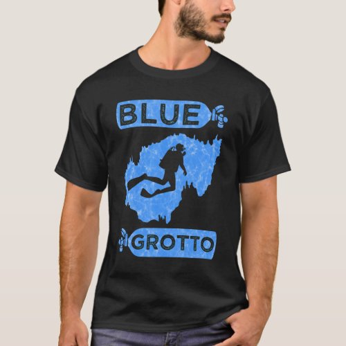 Blue Grotto  TShirt Cave Diving Shirt Cavern Scuba