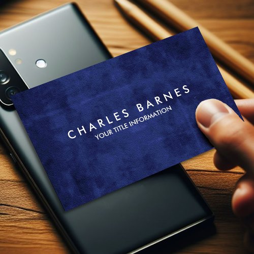 Blue Grunge Business Card
